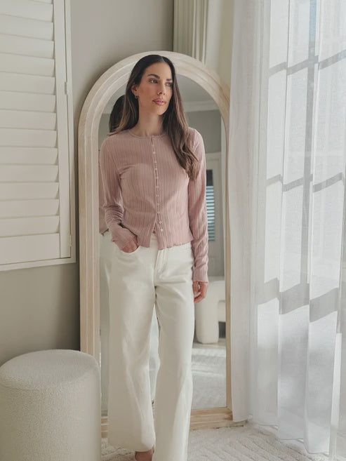 All About Eve Eve Tarni Knit LS Top - Fawn