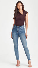 Junkfood Cheeky Push Up Denim Blue Jean