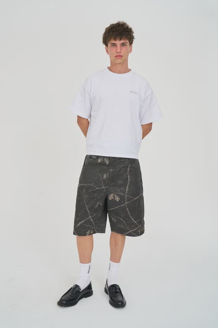 Huffer Night Camo Box Short - Black