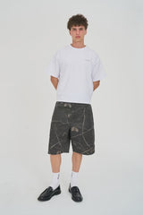 Huffer Night Camo Box Short - Black