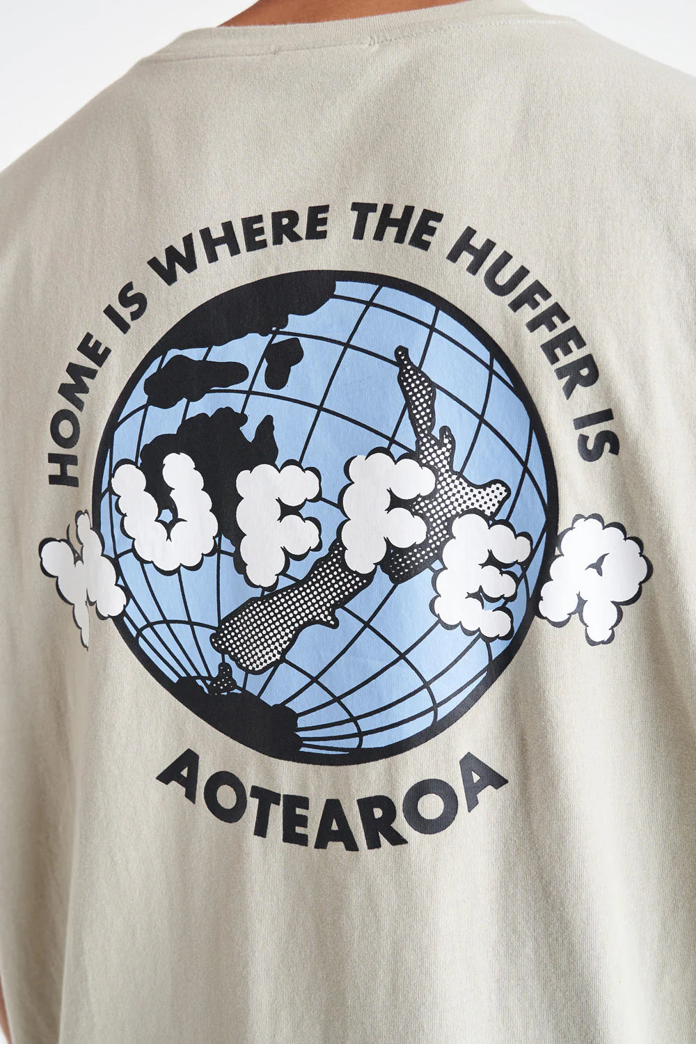 Huffer Block Tee/Home Is - Moonrock