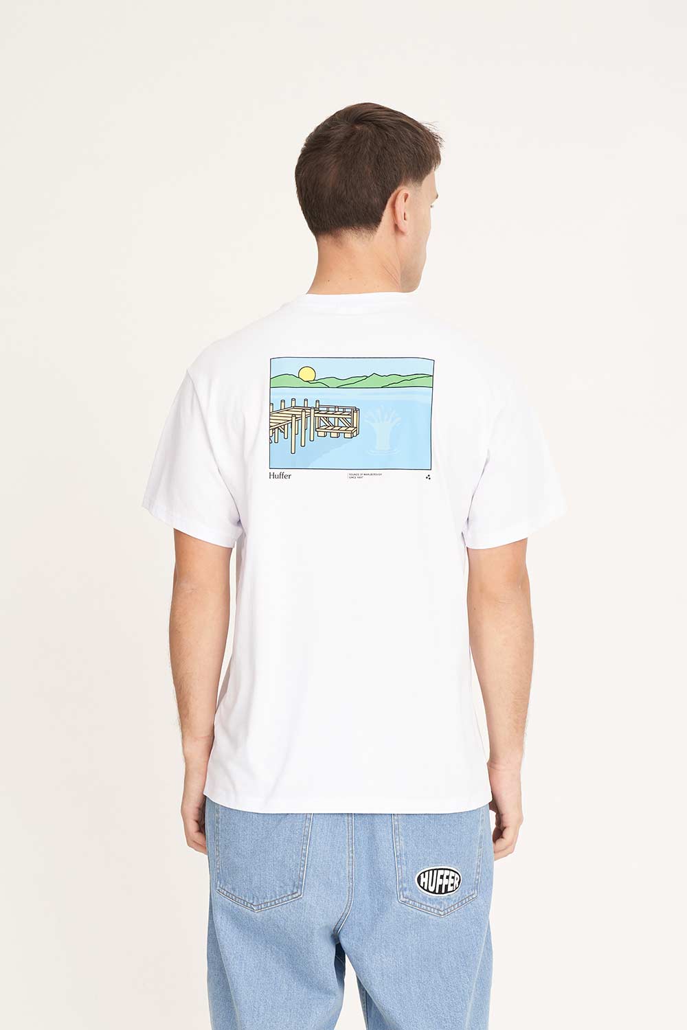 Huffer Mens SUP Tee 190/Sounds - White