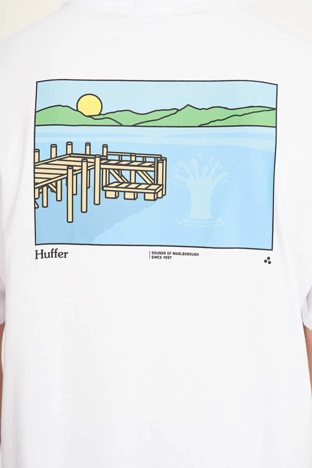 Huffer Mens SUP Tee 190/Sounds - White