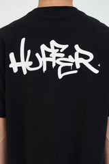 Huffer Block Tee220/Etching - Black