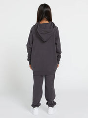 Volcom Girls Truly Stoked Boyfriend Hoodie - Vintage Black
