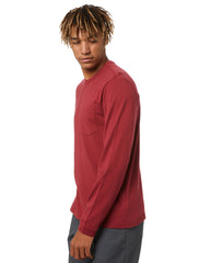 Globe Every Damn Day LS Tee - Rhubarb