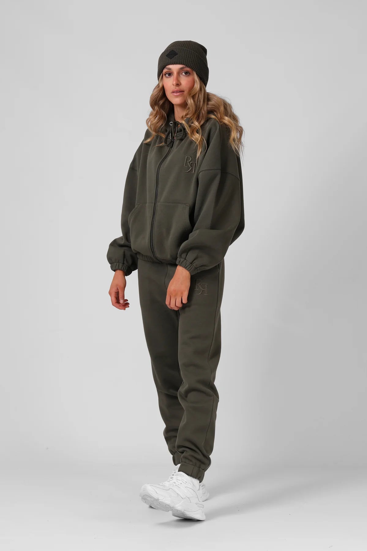 RPM Binate Zip Thru Hood - Dusty Olive