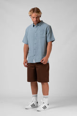 RPM Linen Shirt - Dusty Blue