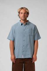 RPM Linen Shirt - Dusty Blue