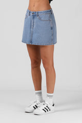 RPM Denim Mini Skirt - Classic Blue