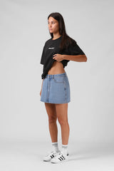 RPM Denim Mini Skirt - Classic Blue