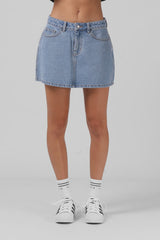 RPM Denim Mini Skirt - Classic Blue