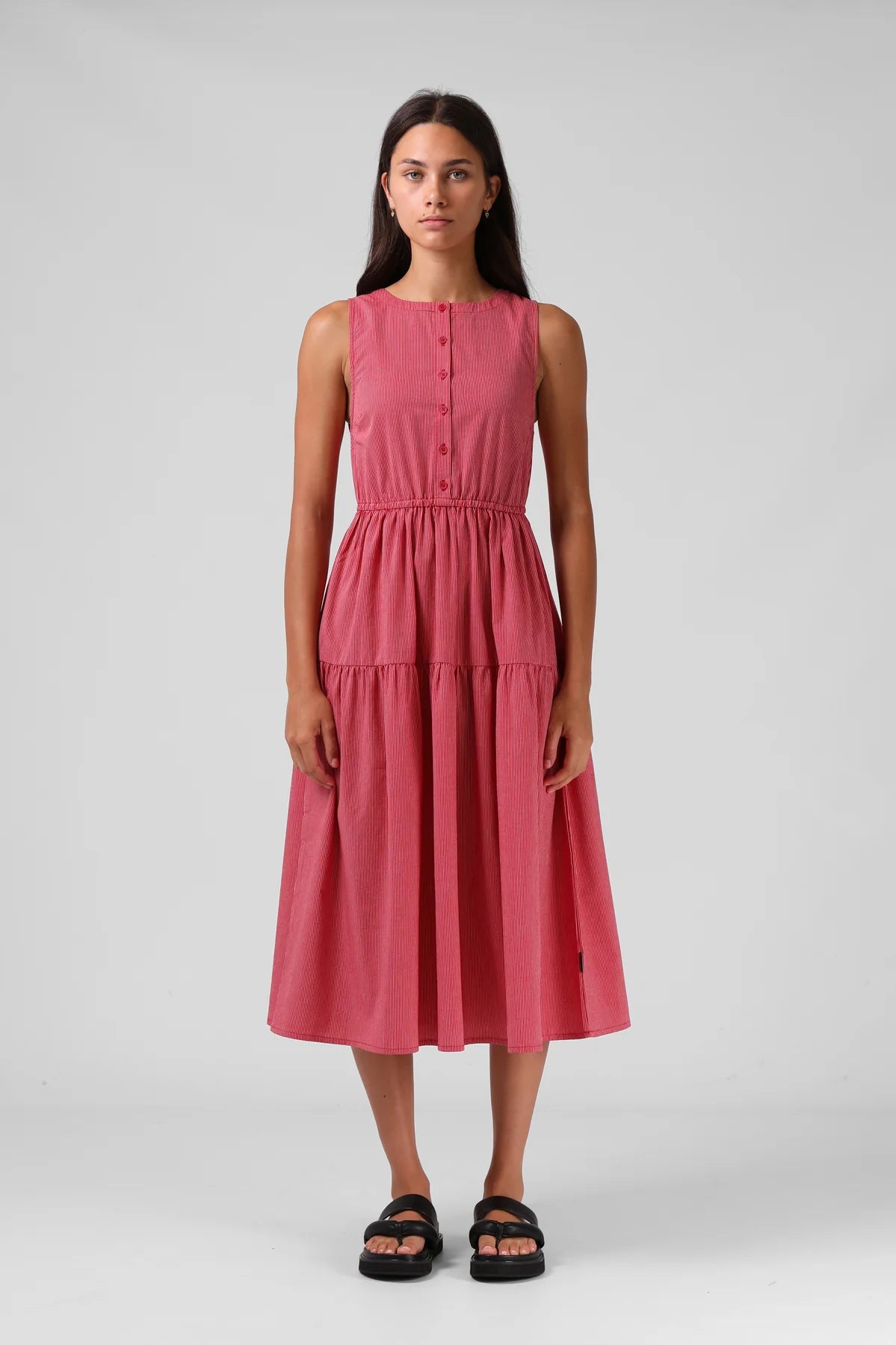 RPM Smock Midi Dress