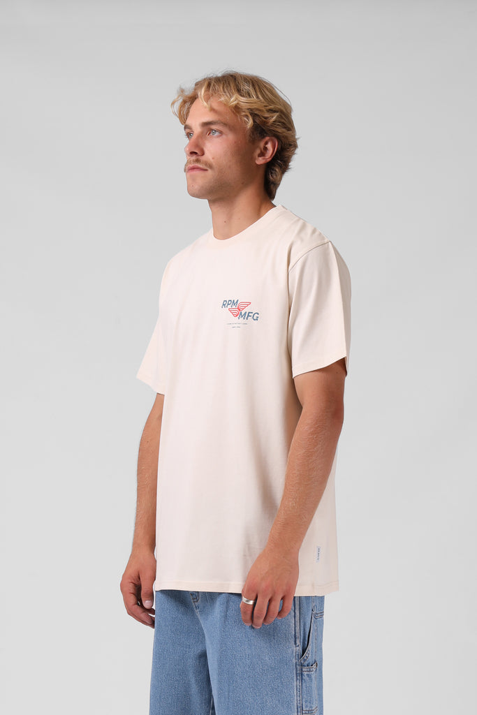 RPM Fast Lane Tee - Vintage Cream