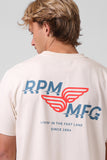 RPM Fast Lane Tee - Vintage Cream