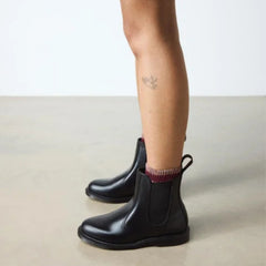Dr Martens Flora Chelsea Boot - Black Polished Smooth