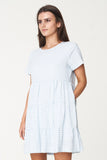 Huffer Celine Milly Dress - Blue/White
