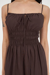 Huffer Cruise Eden Midi Dress - Cacao