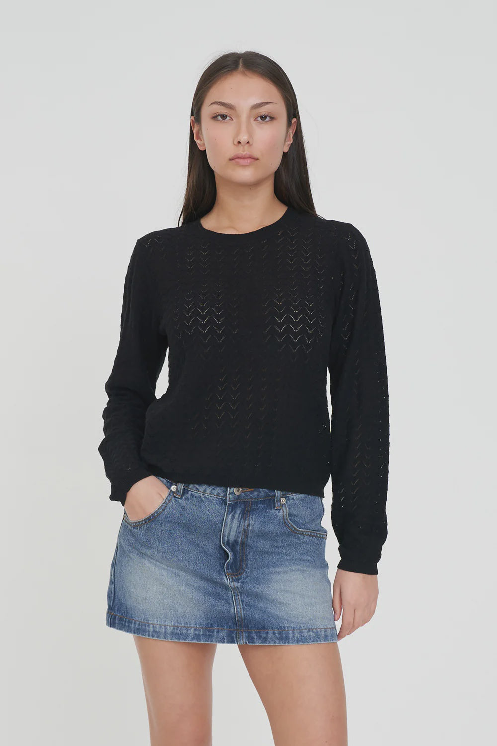 Huffer Ziggy Cruise LS Top - Black