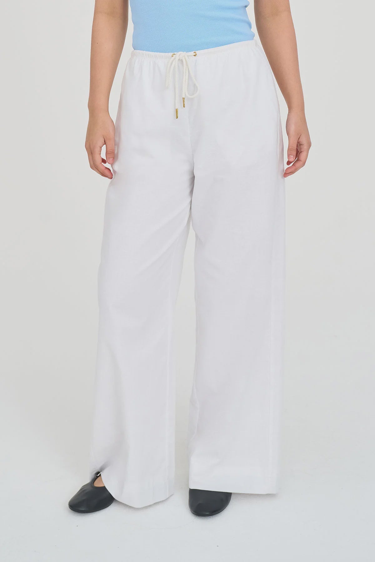 Huffer Womens Lin-in Sabine Pant - White