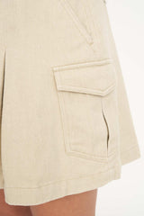 Huffer Cargo Mini Skirt - Beige