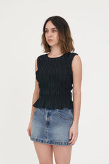 Huffer Womens Lin-in Bridget Top - Black