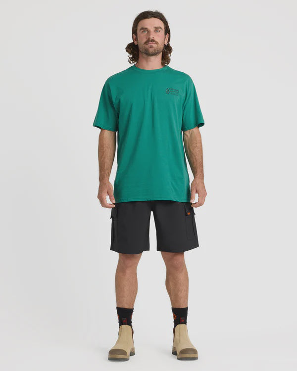 Volcom Workwear March Elastic Waist Hybrid 20" Short - Black