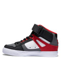 DC Youth Pure high Top EV - White/Grey/Red