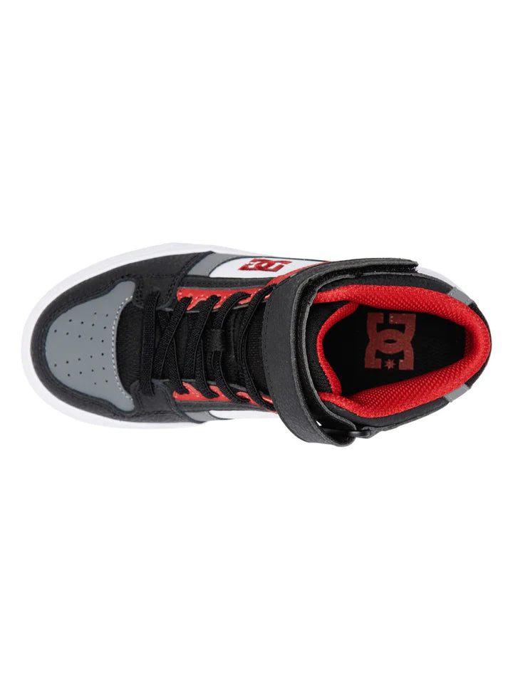 DC Youth Pure high Top EV - White/Grey/Red