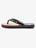 Quiksilver Boys 2-7 Molokai Art SP KD Jandals - Grey/Orange/Grey