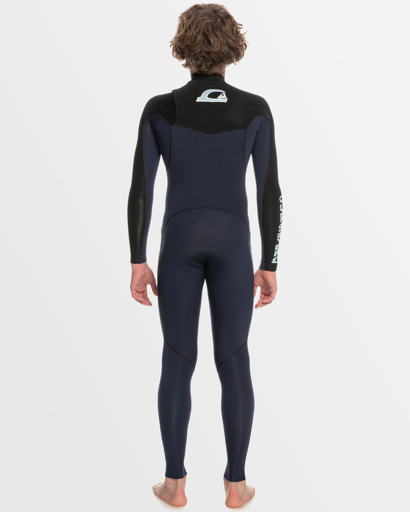 Quiksilver Youth Everyday Sessions 3/2 BZ Full Wetsuit - Dark Navy/Black