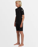 Quiksilver 8-16 Youth Everyday Sessions 2/2 BZ SS Spring Wetsuit - Black