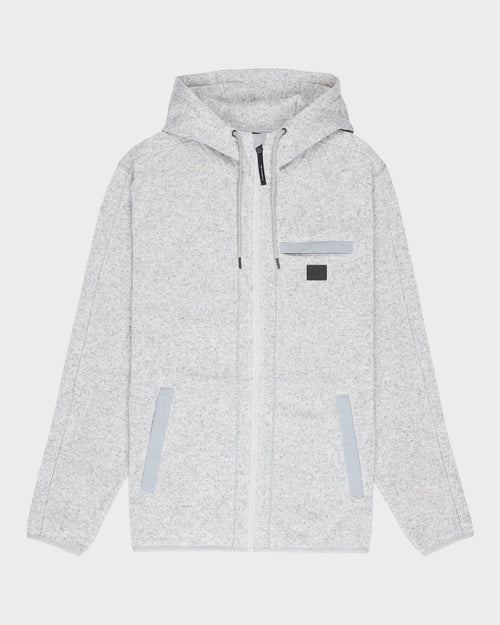 Quiksilver Keller Outdoor Zip - Light Grey Heather