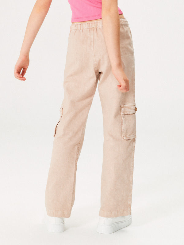 Roxy High Waisted Precious Cargo Pant - Warm Taupe