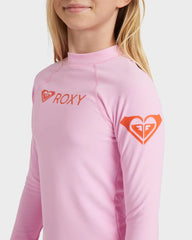 Roxy Girls 8-16 Heater LS Rashie - Bonbon