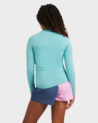 Roxy Essential LS Lycra Girls Rashie - Coastal Shade