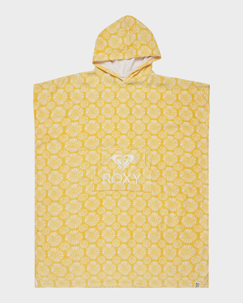 Roxy Stay Magical Printed Hooded Towel - Banana Cream Tropical Tile