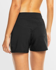 Roxy Pro the 93 Win Printed Boardie - Anthracite The Palms