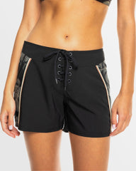 Roxy Pro the 93 Win Printed Boardie - Anthracite The Palms