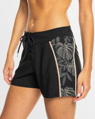 Roxy Pro the 93 Win Printed Boardie - Anthracite The Palms