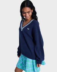 Roxy Surf School V Neck - Mood Indigo
