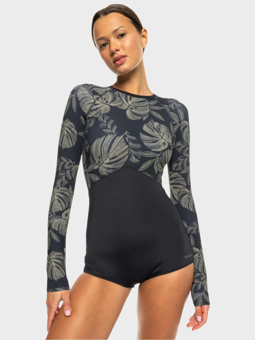 Roxy Pro Wave Onesie Wetsuit - Anthracite the Palms