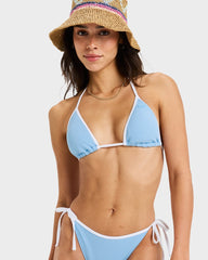 Roxy Kauai Tiki Tri Bikini Top - Sky Blue