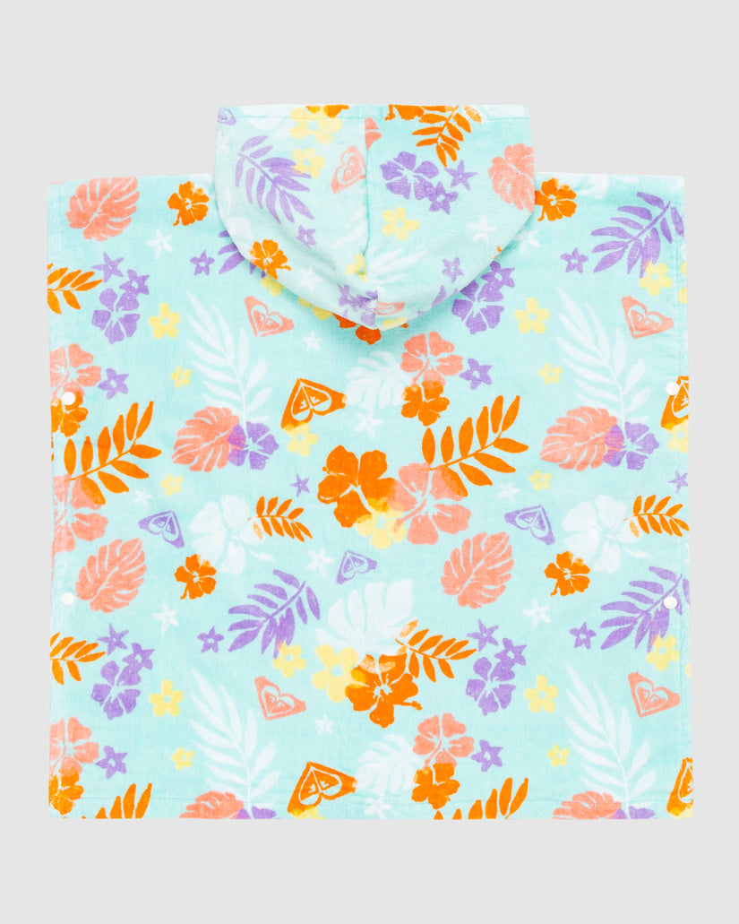 Roxy Girl 2-7 Stay Magical Printed Hooded Towel - Beach Glass Beach Bay-be