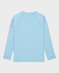 Roxy Girl 2-7 Heater LS Rashie - Sky Blue