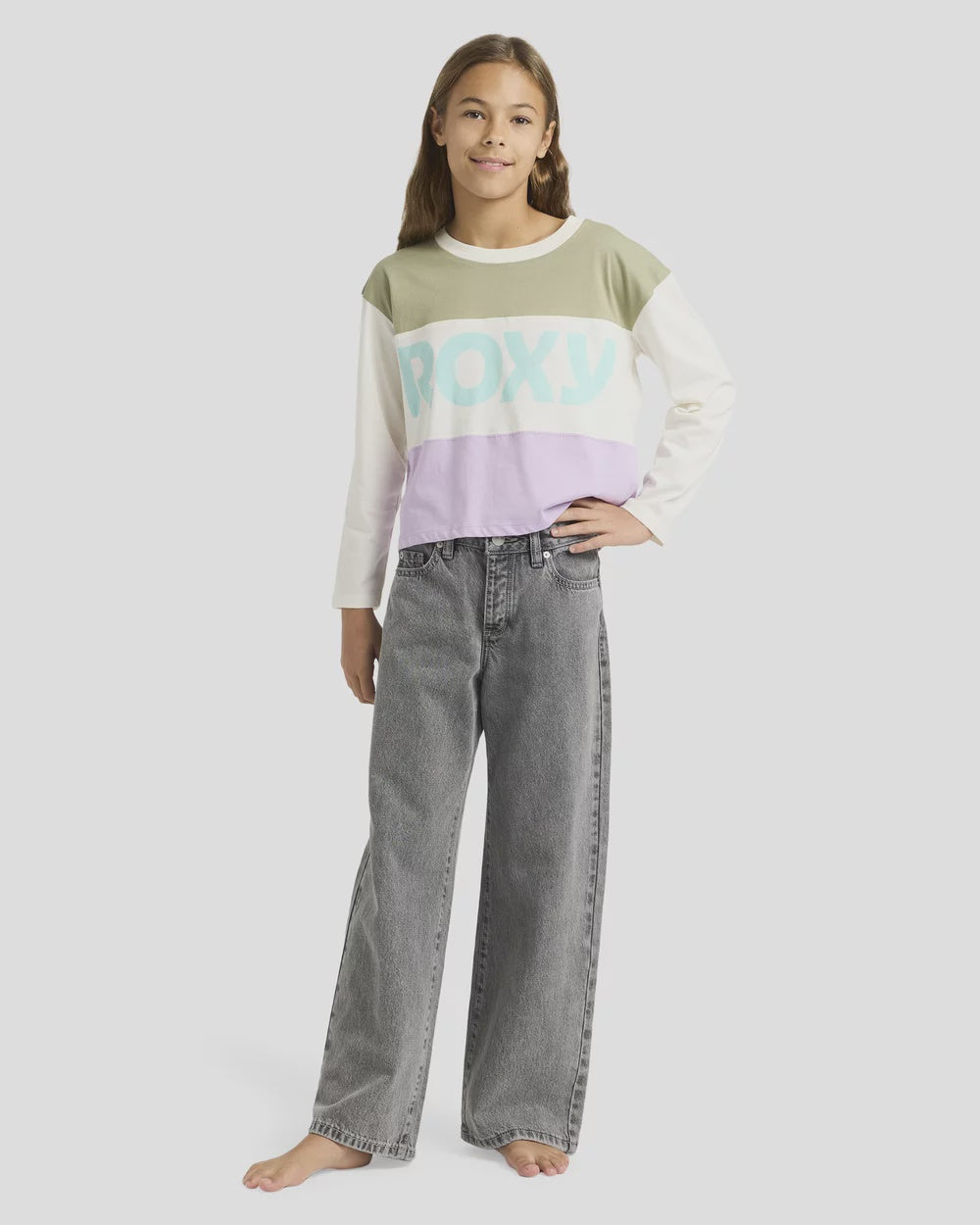 Roxy Girl 8 - 16 Dawn Patrol Mid-Rise Denim - Lava