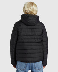 Quiksilver Youth 8-16 Scaly Puffer Jacket - Black