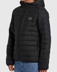 Quiksilver Youth 8-16 Scaly Puffer Jacket - Black