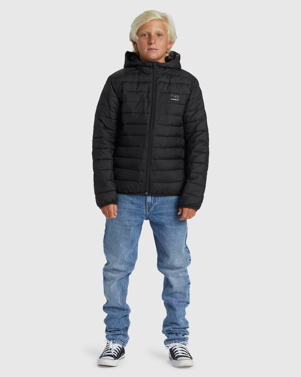 Quiksilver Youth 8-16 Scaly Puffer Jacket - Black