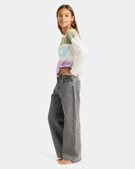 Roxy Girl 8 - 16 Dawn Patrol Mid-Rise Denim - Lava